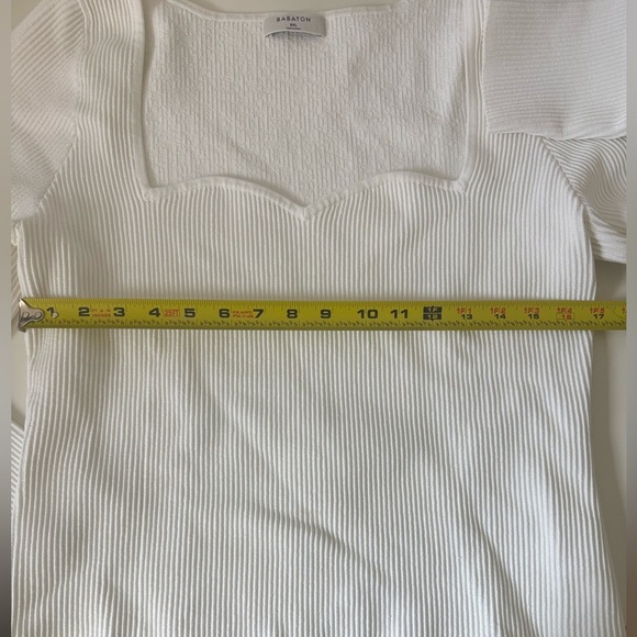 Aritzia Babaton Sculpt Knit Sweetheart Neck Long Sleeve 2XL - Picture 7 of 11